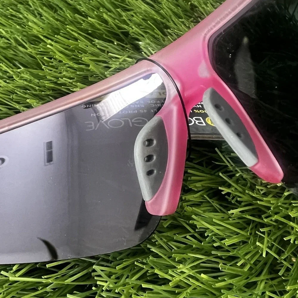New Pink Body Glove Sunglasses Wrap Polarized Mirror 100% UVA-UVB Wavecrest NWT